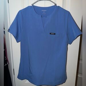 Jaanuu Women's Small Blue scrub top & Medium Tall pants